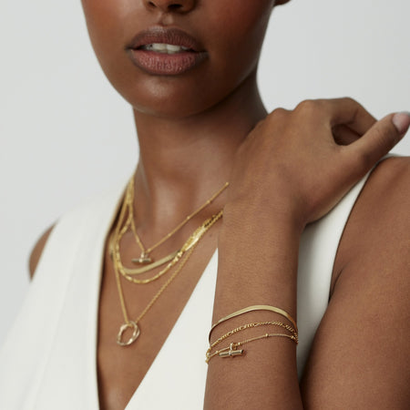 T-Bar Bracelet Gold